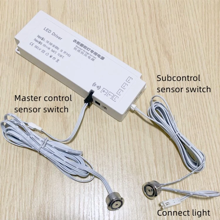 LED Cabinet Strip Lights Under Cabinet Switch 12V DC Light Sensor Switch