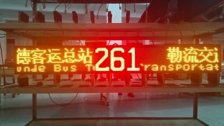 P10*12.5mm Full Color LED Destination Display for Bus Front Rear Side Window